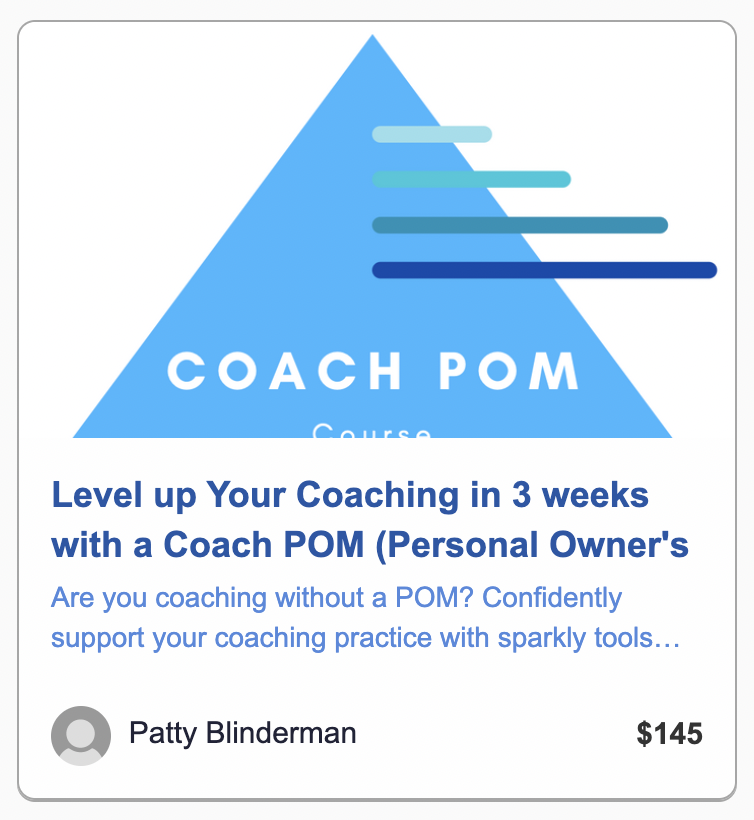 Coach POM Course Graphic